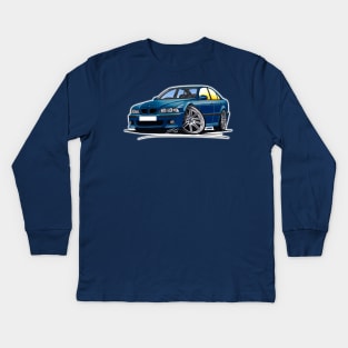 BMW M5 (E39) Blue Kids Long Sleeve T-Shirt